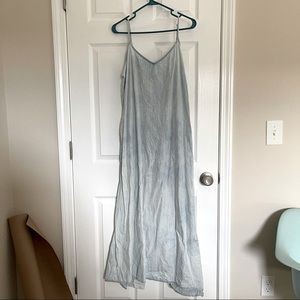 Gap Light Denim Maxi Dress